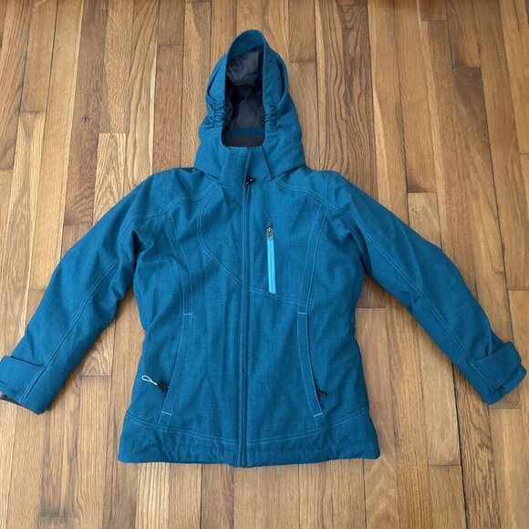 Boulder Gear Women’s Insulated Skis Jacket Hoodie Zip Pockets Green Size S - Picture 2 of 8
